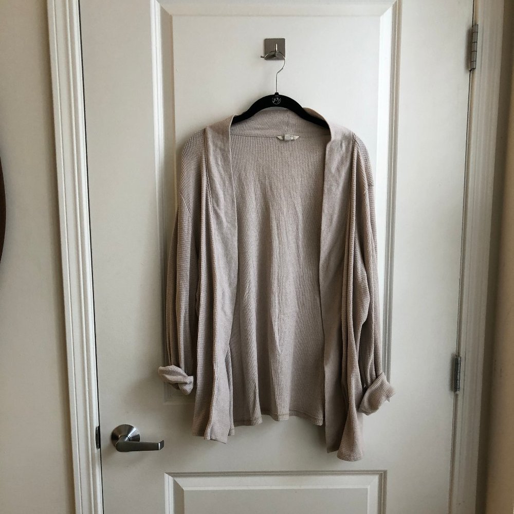 Waffle Knit Cardigan